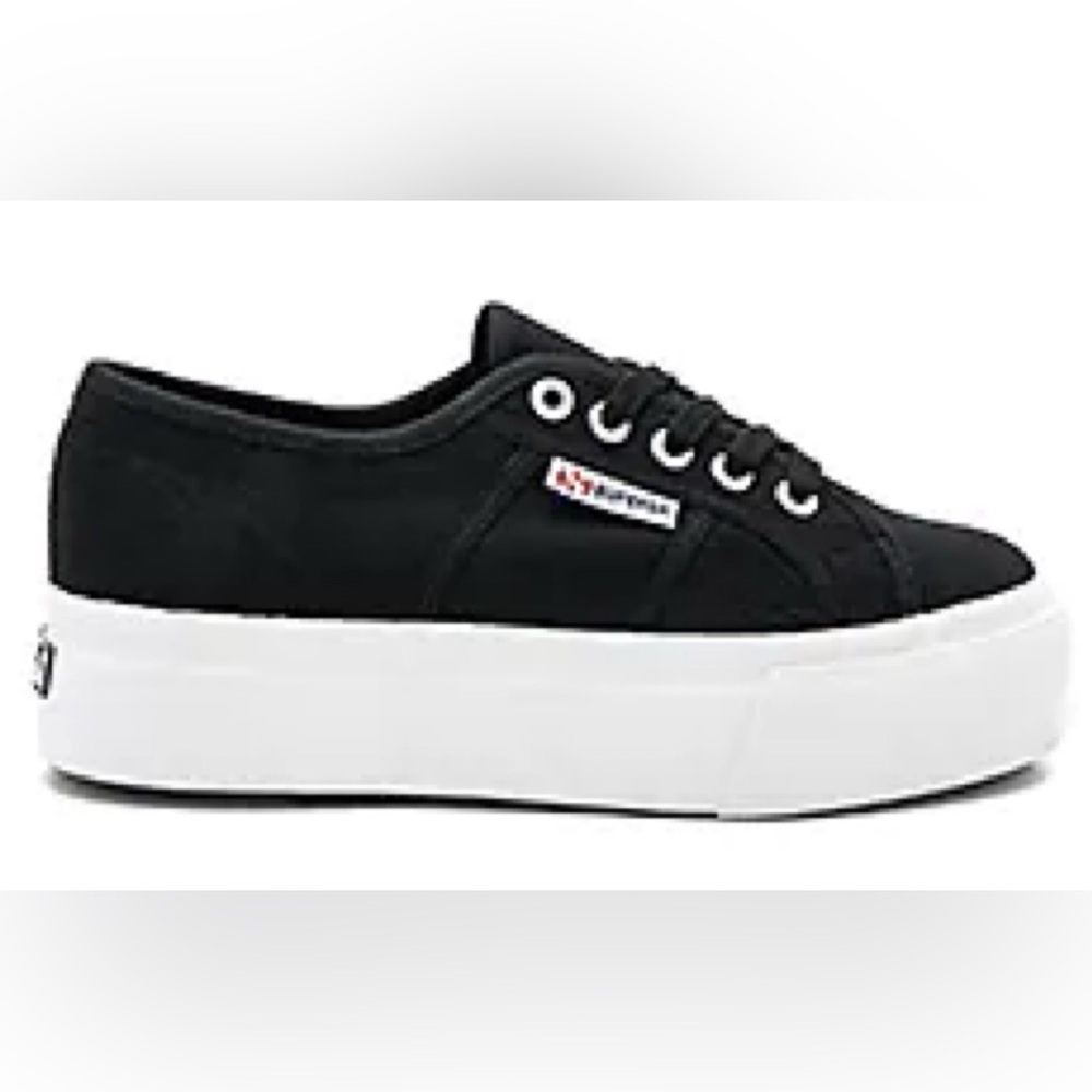 Superga 2790 Linea Up and Down Platform Sneakers in Black size 7